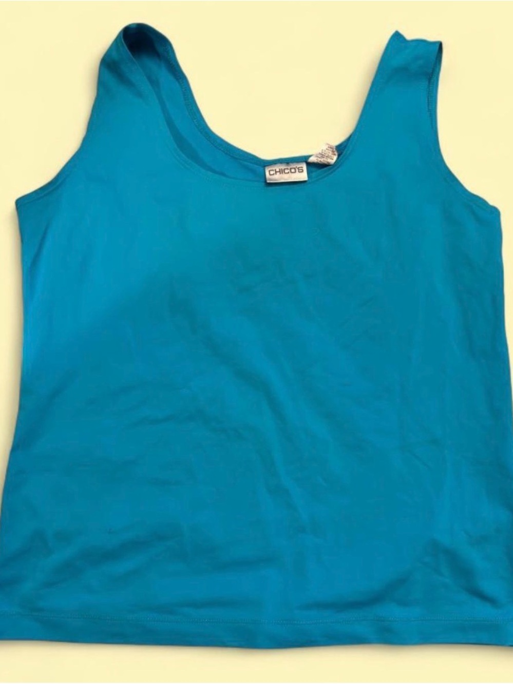Chico's Turquoise Scoop Neck Tank
